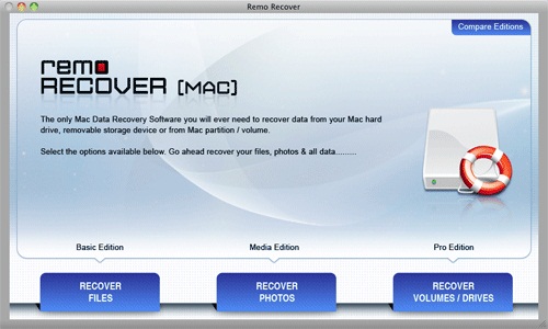 Retrieve Music Files on Mac - Main Window